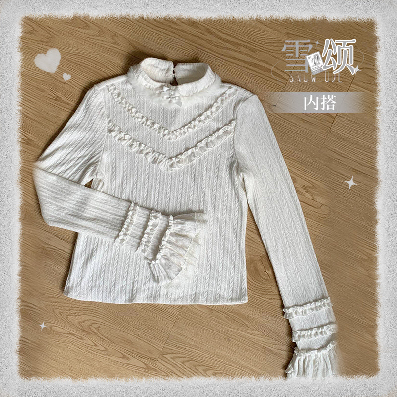 “Snow Ode” Faux Fur Lolita Set — Plush Pink & Silver Outfits for Snow Bunny Girls