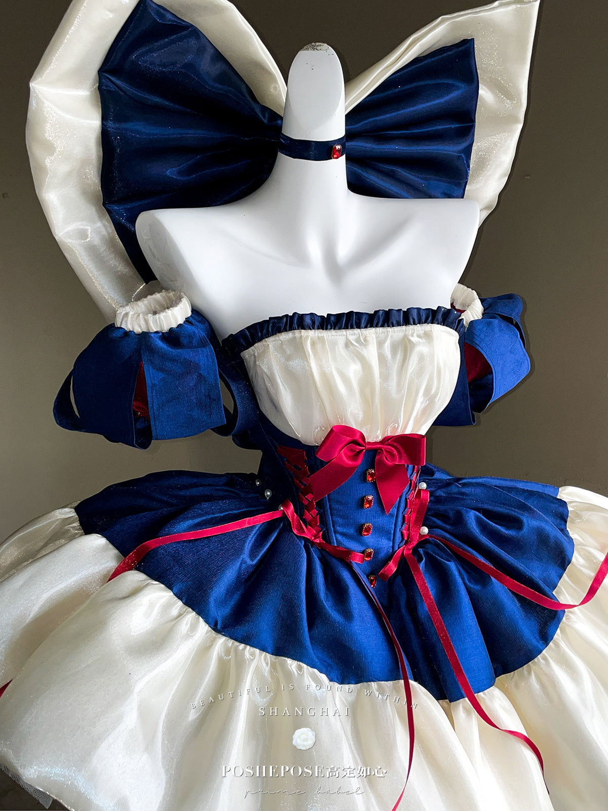 Snow White Inspired Royalcore Lolita Dress— Winter Lolita Christmas Party Prom Dress