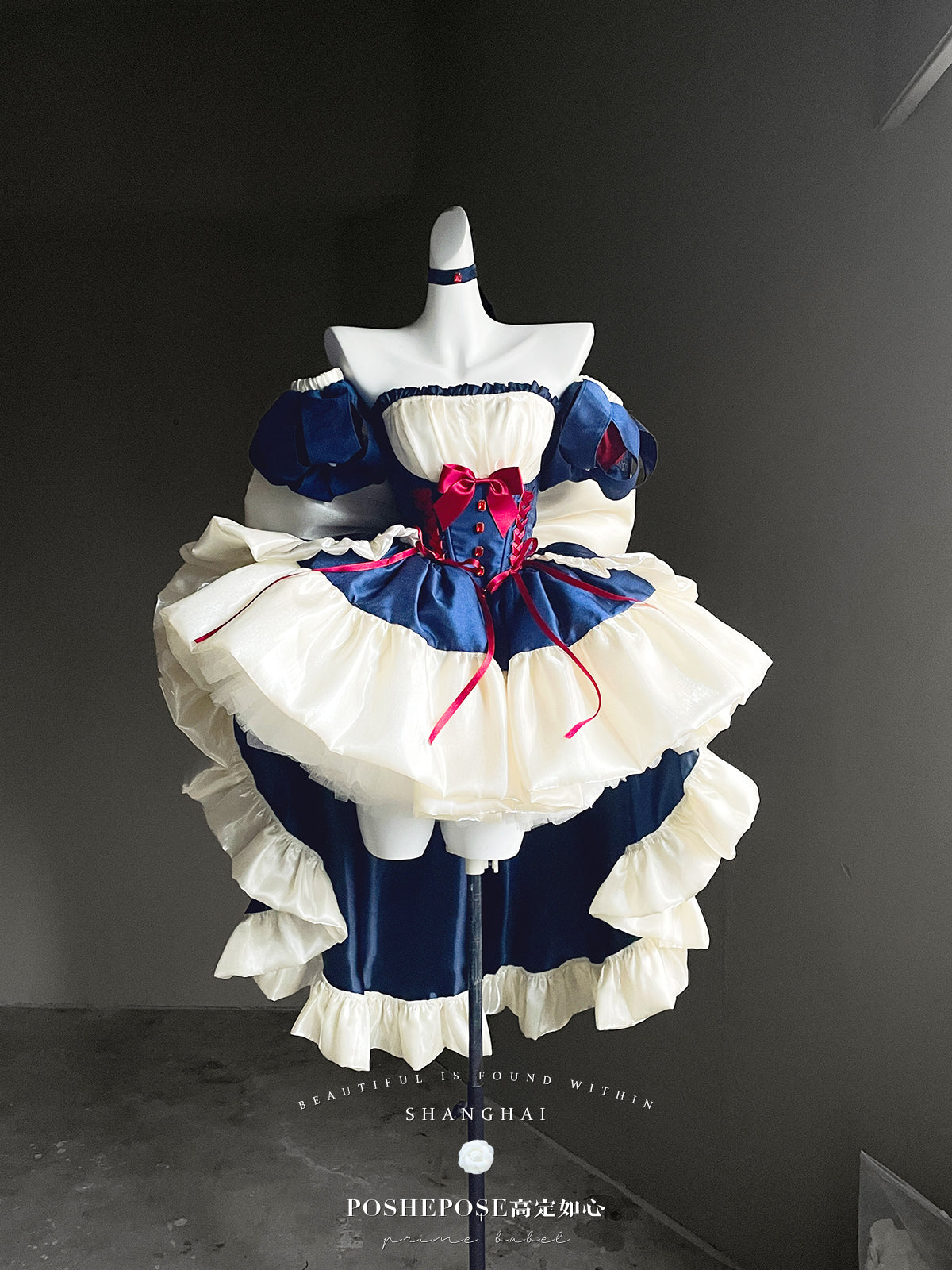 Snow White Inspired Royalcore Lolita Dress— Winter Lolita Christmas Party Prom Dress