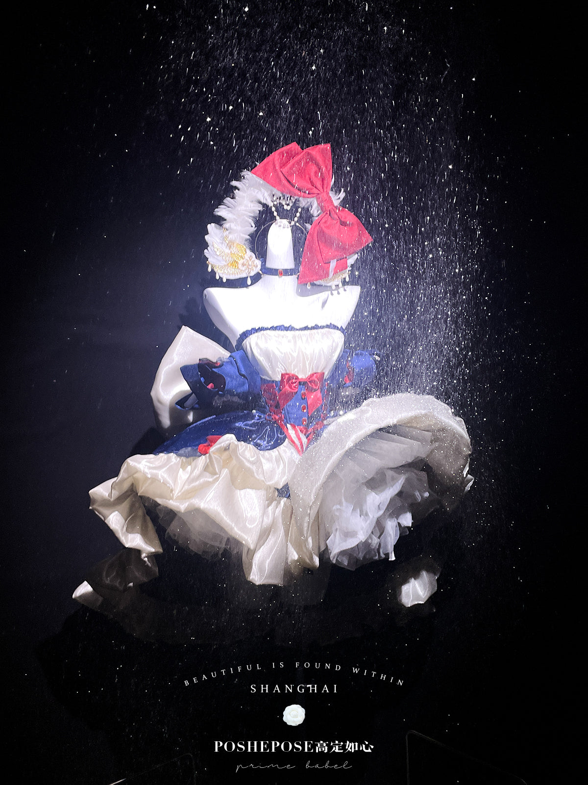 Snow White Inspired Royalcore Lolita Dress— Winter Lolita Christmas Party Prom Dress