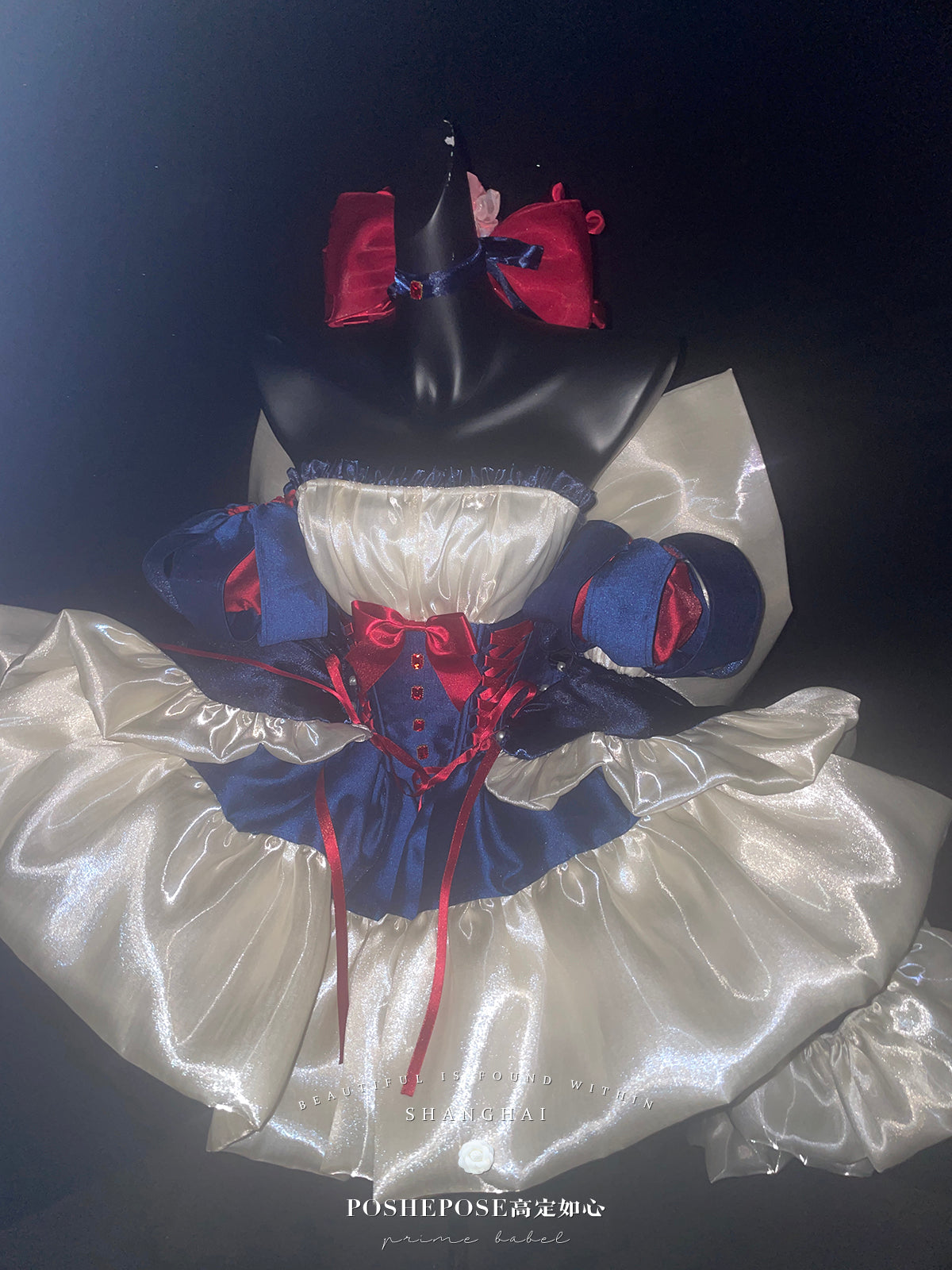 Snow White Inspired Royalcore Lolita Dress— Winter Lolita Christmas Party Prom Dress