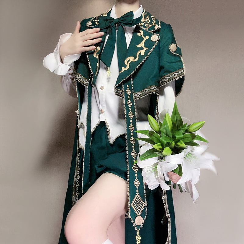 Divine Authority Ouji Lolita Prince Set – Gothic Military Cape & Aristocrat Outfit for Autumn