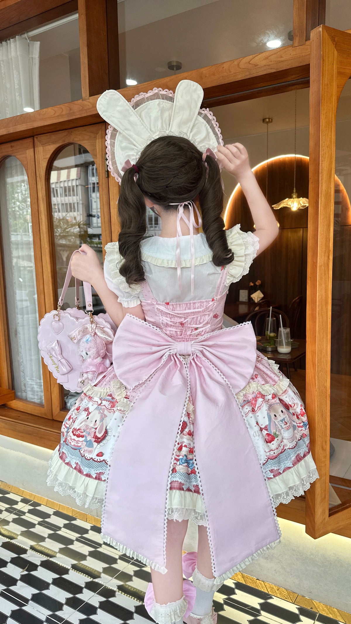 Lolita Dress with Bunny & Cake Print – Sweet Dreamland Original Sweet Lolita JSK