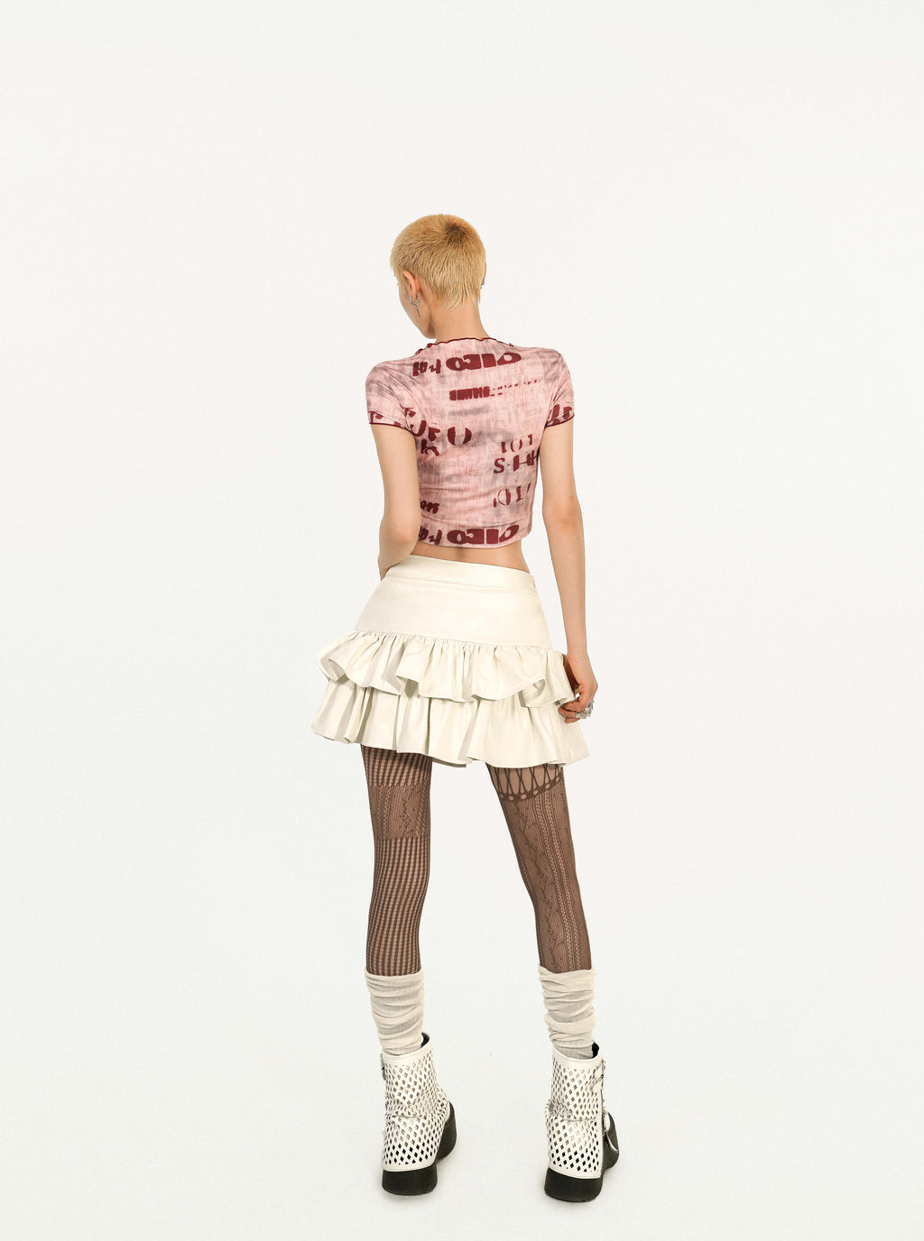 Y2K Grunge Coquette Mini Skirt — Lace-Up Layered Ruffle Skirt | Punk Aesthetic Femcore Fashion