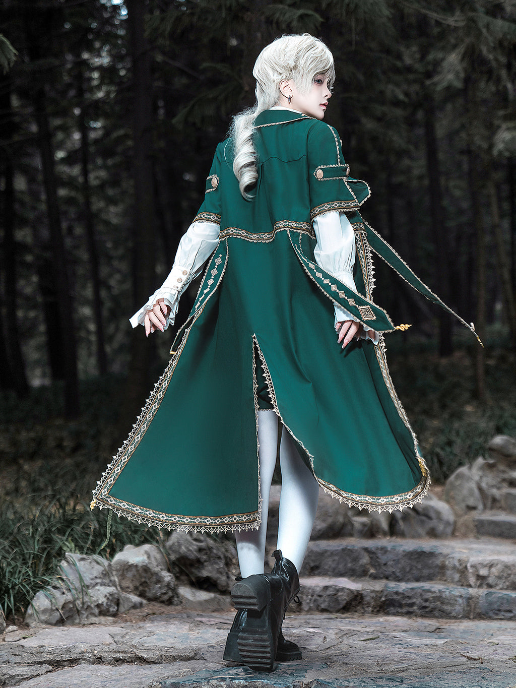 Divine Authority Ouji Lolita Prince Set – Gothic Military Cape & Aristocrat Outfit for Autumn