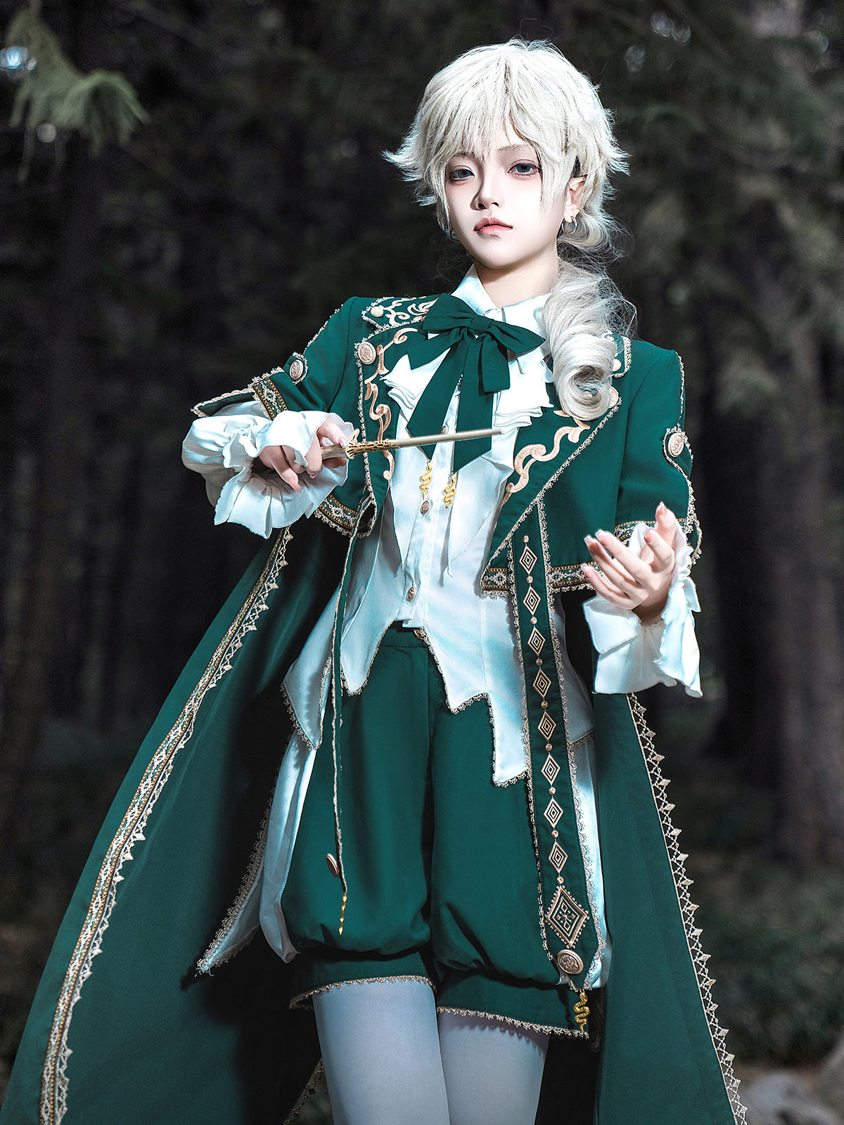 Divine Authority Ouji Lolita Prince Set – Gothic Military Cape & Aristocrat Outfit for Autumn