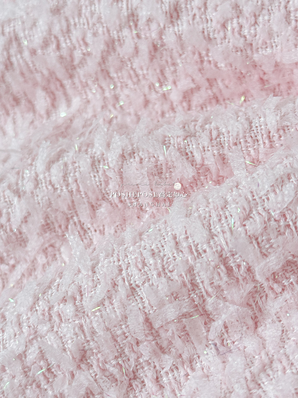 Christmas Lolita Winter Dress with Faux Fur Cape — Milk Pink Bow Princess Snow Dress