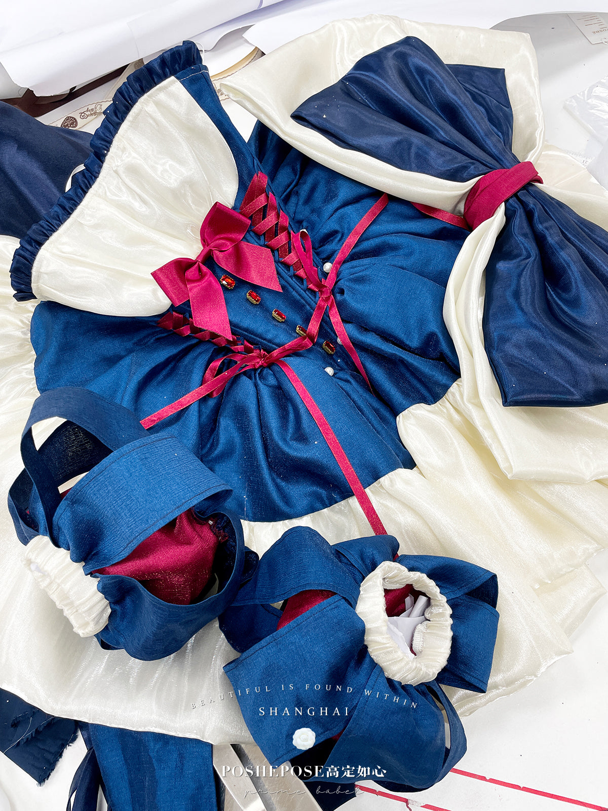 Snow White Inspired Royalcore Lolita Dress— Winter Lolita Christmas Party Prom Dress